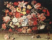 LINARD, Jacques Basket of Flowers 67 oil on canvas